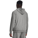 Under Armour Men's Rival Fleece Logo Hoodie - Castlerock Light Heather/White Under Armour Men's Rival Fleece Logo Hoodie - Castlerock Light Heather/White