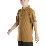 Carhartt Boys Short Sleeve Force Sun Defender Polo - Carhartt Brown