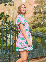 Mary Square Addison Dress - Petal Tango Green Mary Square Addison Dress - Petal Tango Green