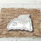 India Handicrafts Moon and Palm Tree Trivet