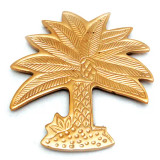India Handicrafts Gold Palm Tree Trivet