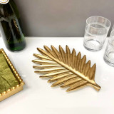 India Handicrafts Golden Leaf Trivet