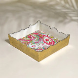 India Handicrafts Alum Calling Napkin Box Enamel