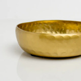 India Handicraft Hammered Aluminum Bowl with Modern Shape