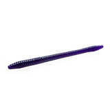 Zoom Finesse Worm – Soft Plastic Bass Worms - Black Grape