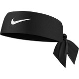 Nike Women's Dri-FIT Tie Headband 4.0 - Black/White Nike Women's Dri-FIT Tie Headband 4.0 - Black/White