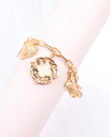 Caroline Hill Callaway Charm Bracelet Worn Gold Caroline Hill Callaway Charm Bracelet Worn Gold