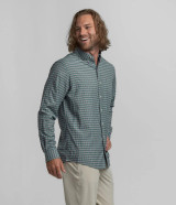 Southern Shirt Men's Bennett Plaid Long Sleeve - Bayou Teal Southern Shirt Men's Bennett Plaid Long Sleeve - Bayou Teal