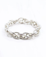 Caroline Hill Morella Link Stretch Bracelet Silver Caroline Hill Morella Link Stretch Bracelet Silver