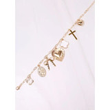 Caroline Hill Kennie Charm Bracelet Gold Caroline Hill Kennie Charm Bracelet Gold