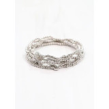 Caroline Hill Branden Clover Bracelet Set Silver Caroline Hill Branden Clover Bracelet Set Silver