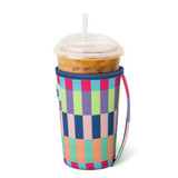 Swig Life Medium Iced Cup Coolie - Brite Stripe