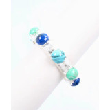 Caroline Hill Angellique Stone Stretch Bracelet Worn Silver Caroline Hill Angellique Stone Stretch Bracelet Worn Silver