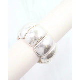 Caroline Hill Davidson Dome Stretch Bracelet Worn Silver Caroline Hill Davidson Dome Stretch Bracelet Worn Silver