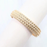 Caroline Hill Breckenridge Textured Stretch Bracelet Gold
