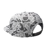 Local Boy Perforated Flat Brim Hat - Woven Patch White Localflage Local Boy Perforated Flat Brim Hat - Woven Patch White Localflage