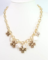 Caroline Hill Pearson Cross Charm Necklace Gold Caroline Hill Pearson Cross Charm Necklace Gold