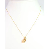 Caroline Hill Love Football Necklace Gold
