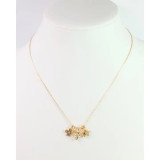Caroline Hill Cross My Heart Charm Necklace Set Gold Caroline Hill Cross My Heart Charm Necklace Set Gold