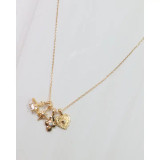 Caroline Hill Star and Heart Charm Necklace Set Gold Caroline Hill Star and Heart Charm Necklace Set Gold
