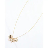 Caroline Hill Heart of Gold Charm Necklace Set Gold Caroline Hill Heart of Gold Charm Necklace Set Gold