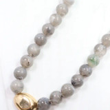 Caroline Hill Brooklyn Bold Stone Necklace Gray Caroline Hill Brooklyn Bold Stone Necklace Gray