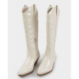 Matisse “Dixie” Tall Western Boot — Ivory Patent Matisse “Dixie” Tall Western Boot — Ivory Patent