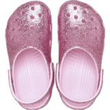 Crocs Toddler Girls' Classic Chunky Glitter Clog – Pink Milk