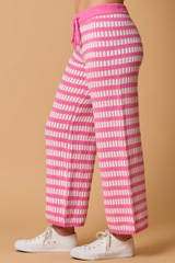Fantastic Fawn Knit Sweater Pants - Pink Cream