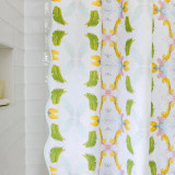 Laura Park Dogwood Scalloped Shower Curtain