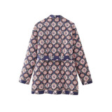 Sundayup Collarless Long Quilted Jacket Sundayup Collarless Long Quilted Jacket
