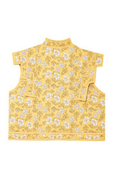 Sundayup Yellow Floral Print V-Neck Loose Vest Sundayup Yellow Floral Print V-Neck Loose Vest
