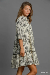 Umgee Women's Landscape Print Mini Dress Umgee Women's Landscape Print Mini Dress