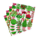 Caspari Christmas Flower Market Cocktail Napkins Caspari Christmas Flower Market Cocktail Napkins