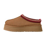 UGG Tazz II Suede Sheepskin Slide Platform Slipper - Chestnut