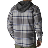 Carhartt Men's Rugged Flannel Fleece Lined Hooded Shirt Jac - Gravel