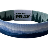 Tap To Pray Medium Wristbands - Mountains & Forests Tap To Pray Medium Wristbands - Mountains & Forests