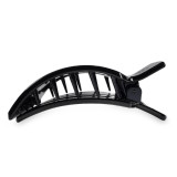 Teleties Jet Black Large Flat Square Hair Clip