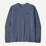 Patagonia Men's Long-Sleeved P-6 Logo Responsibili-Tee - P-6 Outline: Current Blue