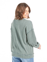 Simply Southern Women's Amber Knit Top - Jade