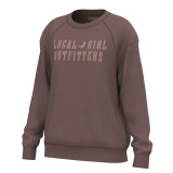 Local Girl Women's Moon Cotton Crewneck - Rose Local Girl Women's Moon Cotton Crewneck - Rose