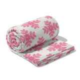 Laura Park Brushstrokes Pink Fleece Blanket