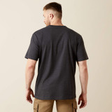 Ariat Men's Rebar Cotton Strong Standard Pocket T-Shirt - Charcoal Heather