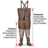 Dirty's Outerwear Brown Waders