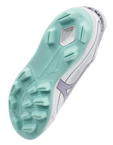 Mizuno Cushion Revo Finch Youth Softball Cleats - White/Lavender