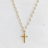 Ellison+Young Cabled Cross Pendant Necklace
