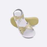 Sun‑San Sweetheart Little Girl's Sandals - Gold