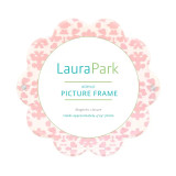 Laura Park Chintz Rose Acrylic Round Picture Frame