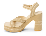 Beach by Matisse Adelaide Platform Ankle‑Strap Sandal - Sand