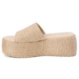 Beach by Matisse Pismo Platform Slide Sandal - Tan Multi